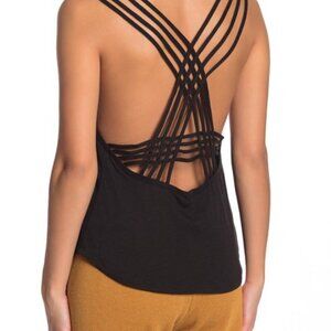 NWT Free People Strappy Valentine Tank - Black - Size S/M
